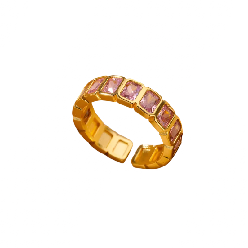 Elegant Adjustable Zirconia Cubic Ring