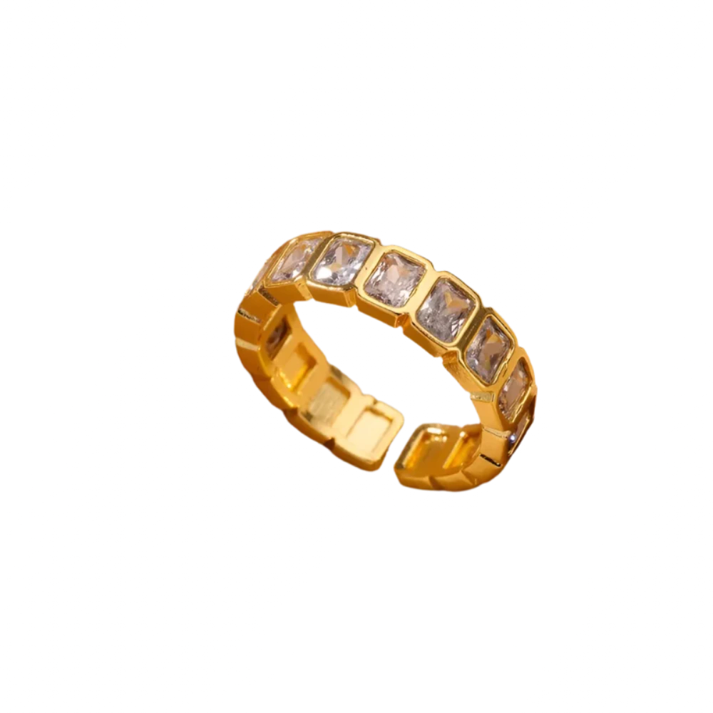 Elegant Adjustable Zirconia Cubic Ring