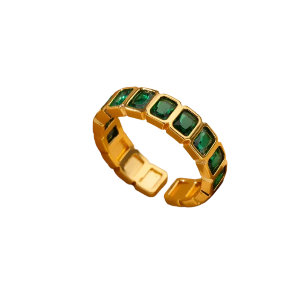 Elegant Adjustable Zirconia Cubic Ring
