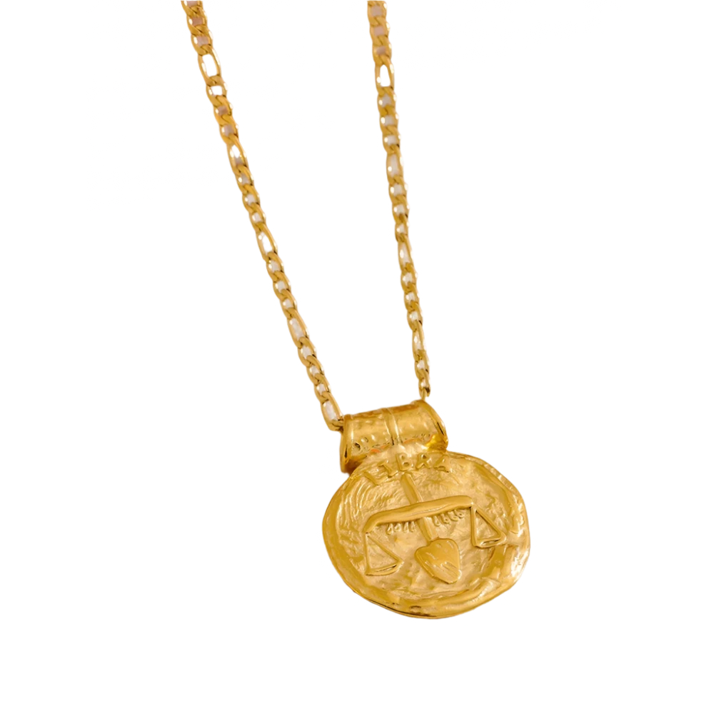 Golden Zodiac Vintage Necklace