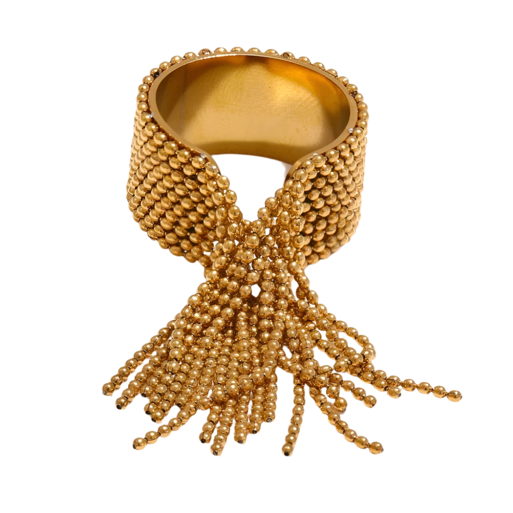 Statement Chain Dangle Ring