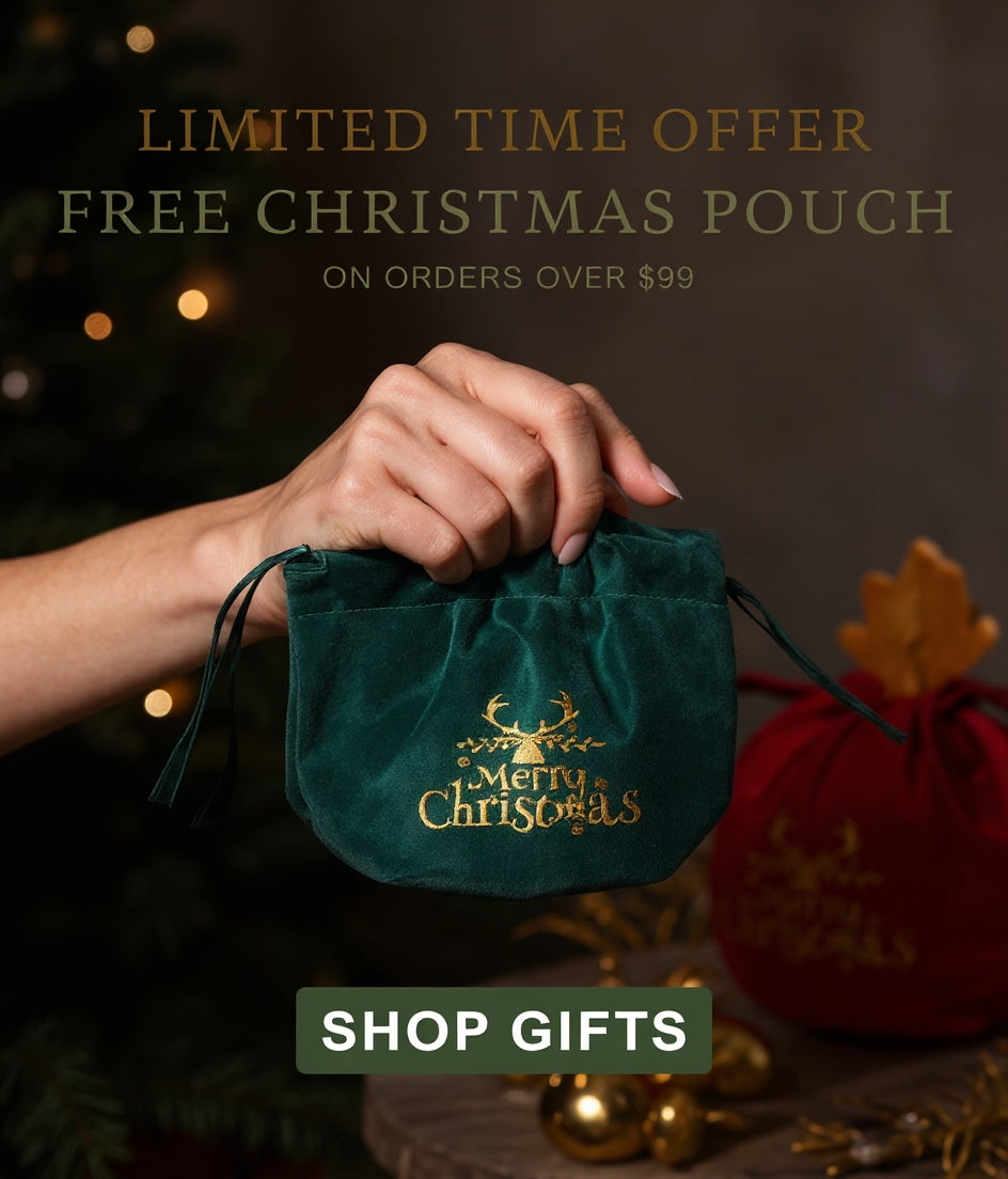 Velvet Gift Pouch - Christmas Edition