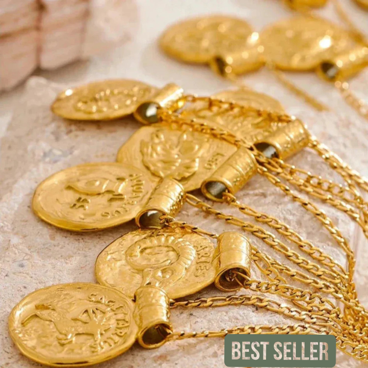 Golden Zodiac Vintage Necklace
