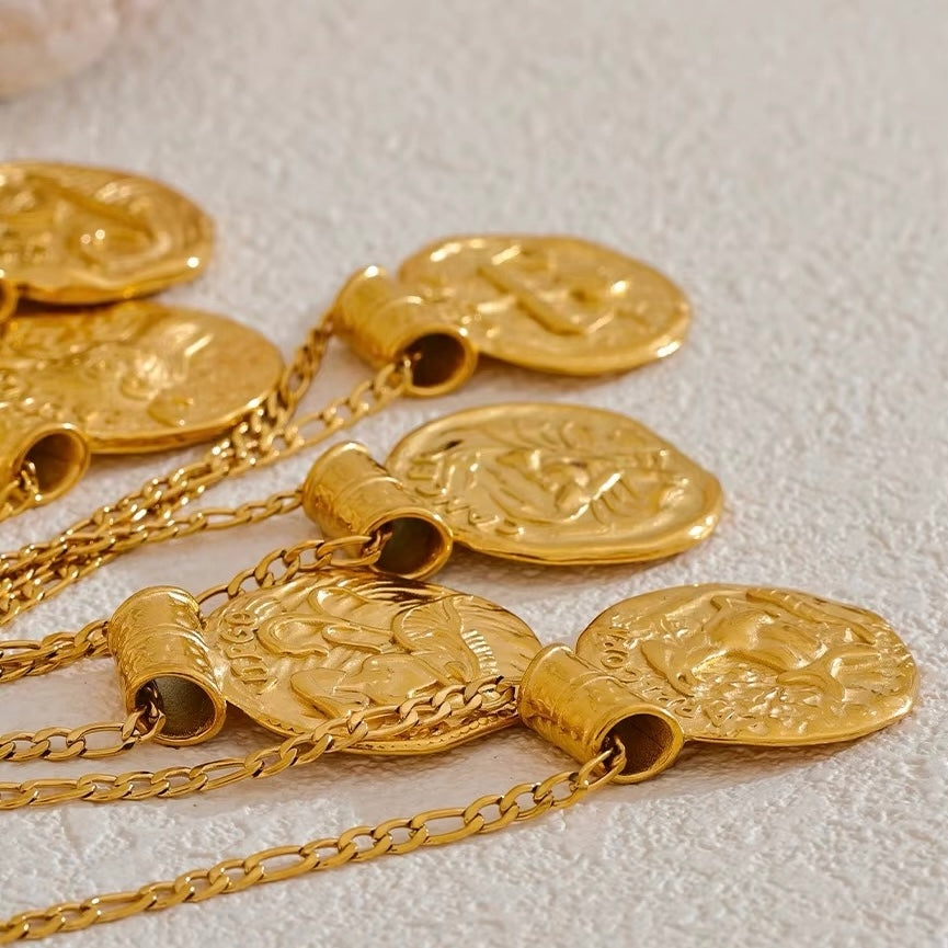 Golden Zodiac Vintage Necklace