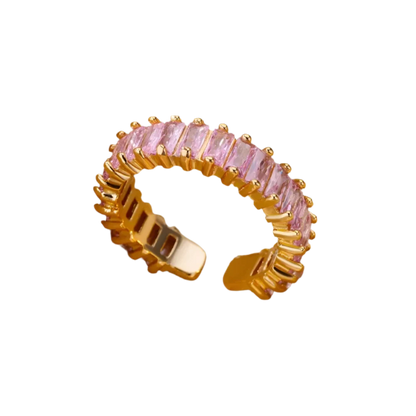 Elegant Adjustable Zirconia Eternity Ring