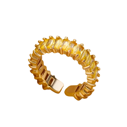 Elegant Adjustable Zirconia Eternity Ring