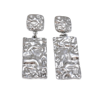 Sculpted Hammer Drop Earrings