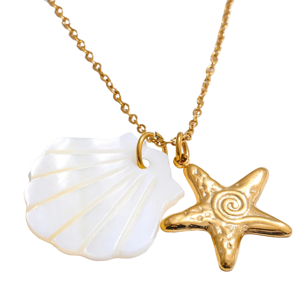 Ocean Muse Shell Pendant Necklace