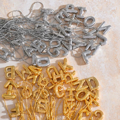 Initial Letter Pendant Necklace