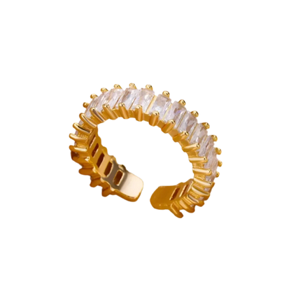 Elegant Adjustable Zirconia Eternity Ring