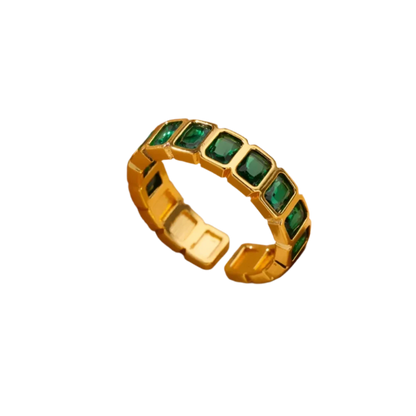 Elegant Adjustable Zirconia Cubic Ring