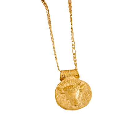 Golden Zodiac Vintage Necklace