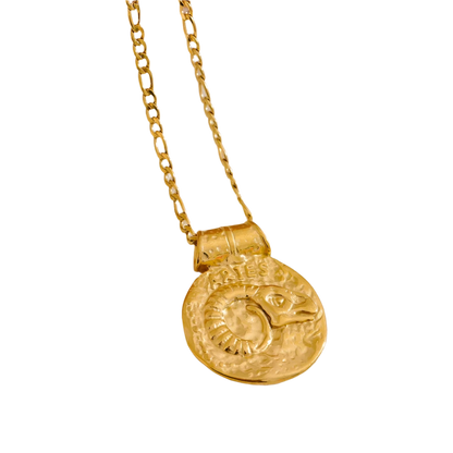 Golden Zodiac Vintage Necklace