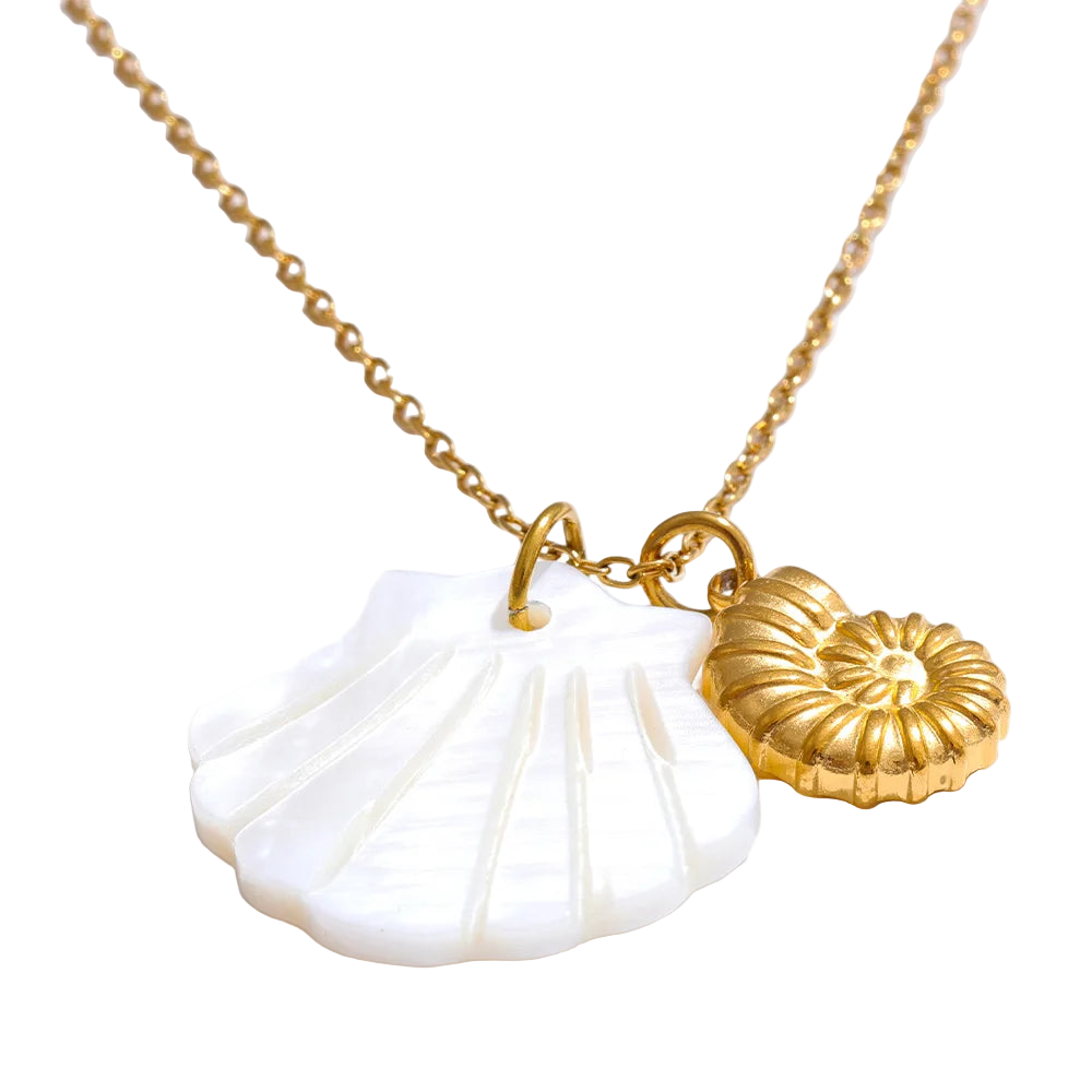 Ocean Muse Shell Pendant Necklace