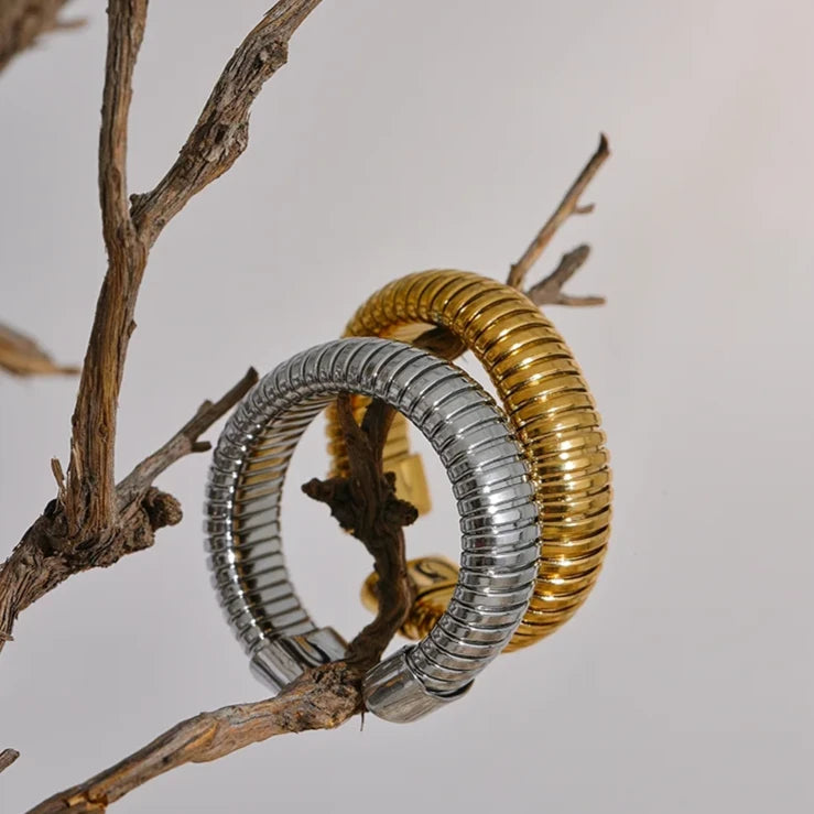 Timeless Spiral Stack Ring