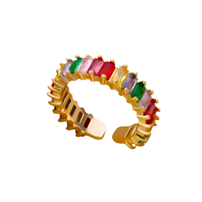 Elegant Adjustable Zirconia Eternity Ring