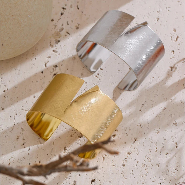 Sculpted Torn Cuff Bracelet