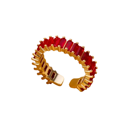 Elegant Adjustable Zirconia Eternity Ring