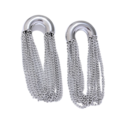 Statement Chain Dangle Earrings