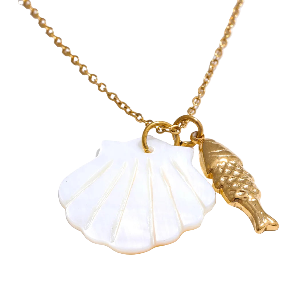 Ocean Muse Shell Pendant Necklace