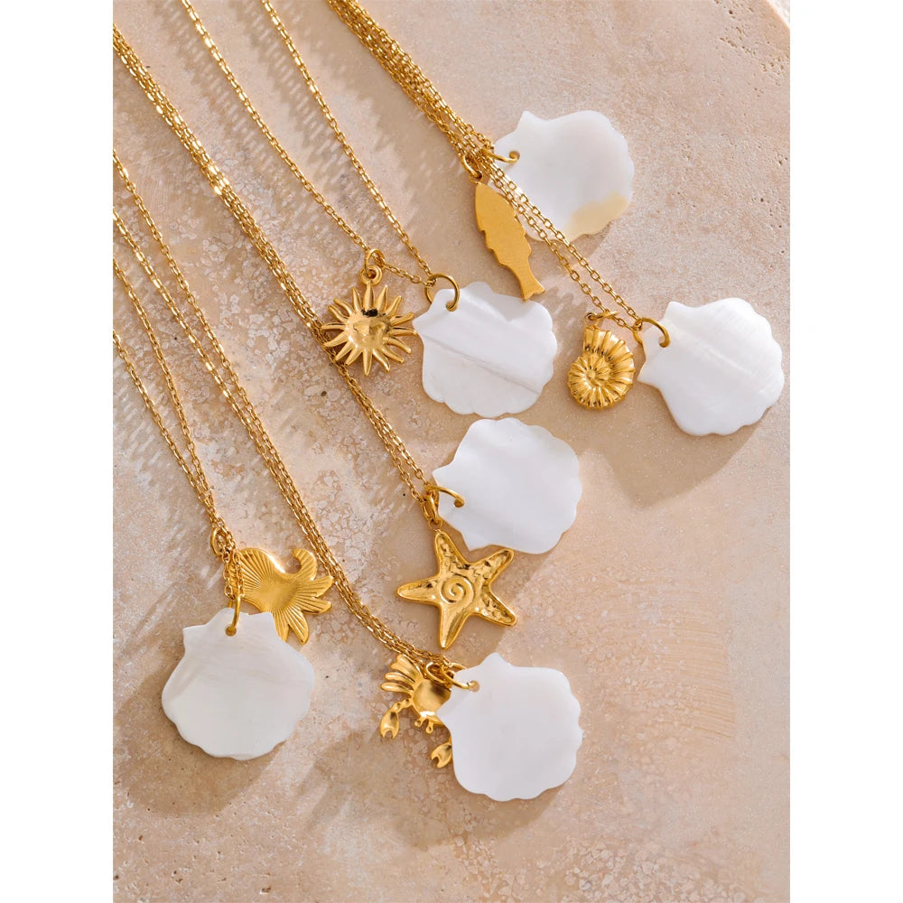 Ocean Muse Shell Pendant Necklace