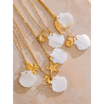 Ocean Muse Shell Pendant Necklace