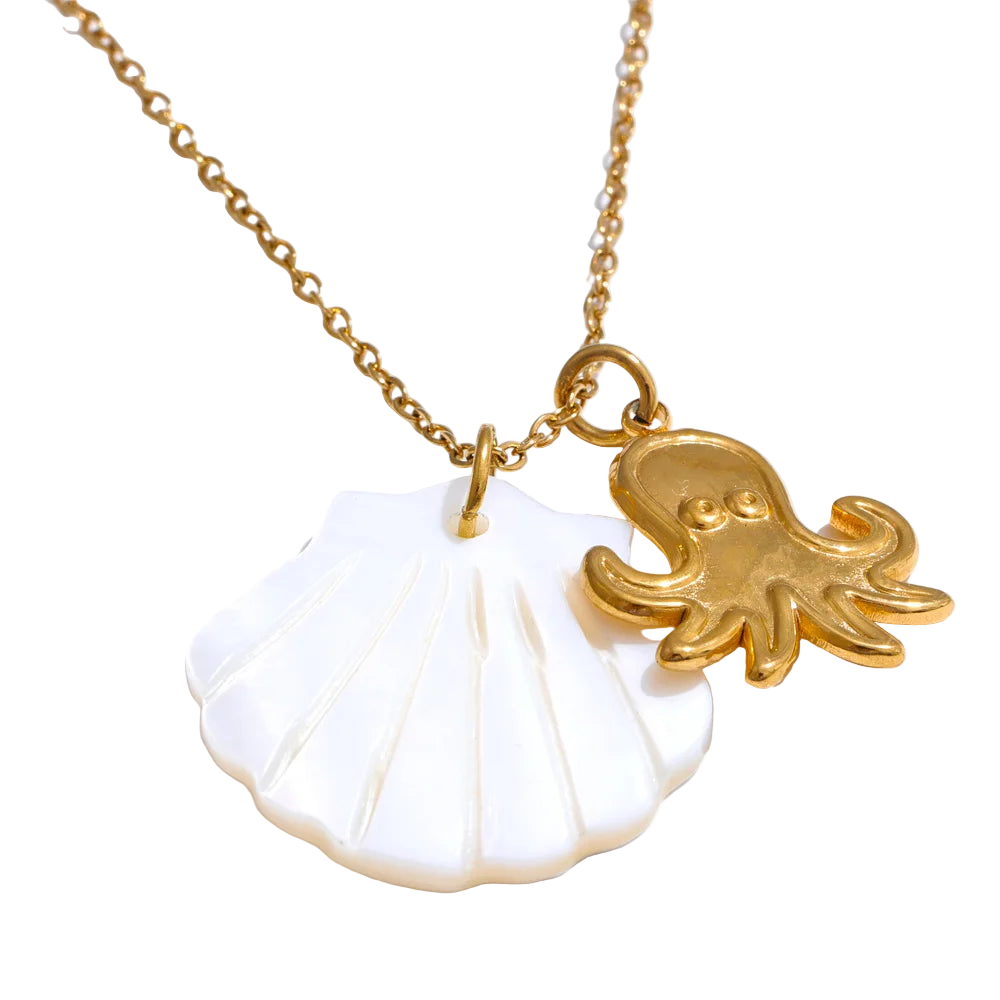 Ocean Muse Shell Pendant Necklace