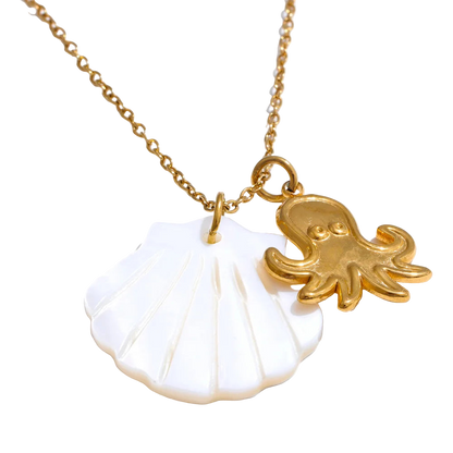 Ocean Muse Shell Pendant Necklace