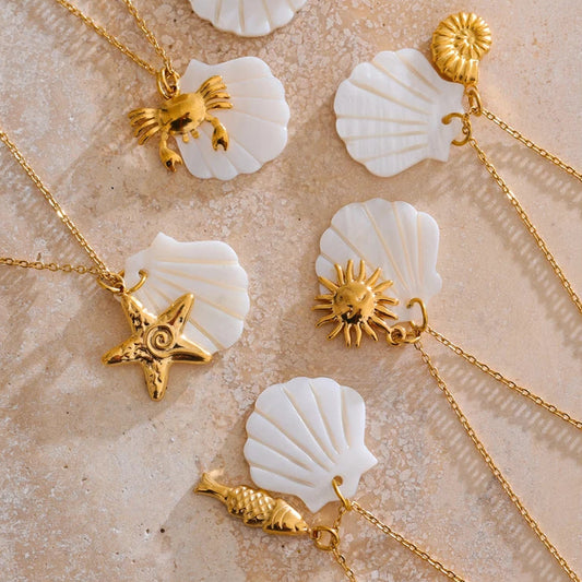 Ocean Muse Shell Pendant Necklace