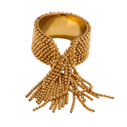 Statement Chain Dangle Ring