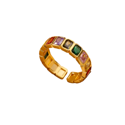 Elegant Adjustable Zirconia Cubic Ring