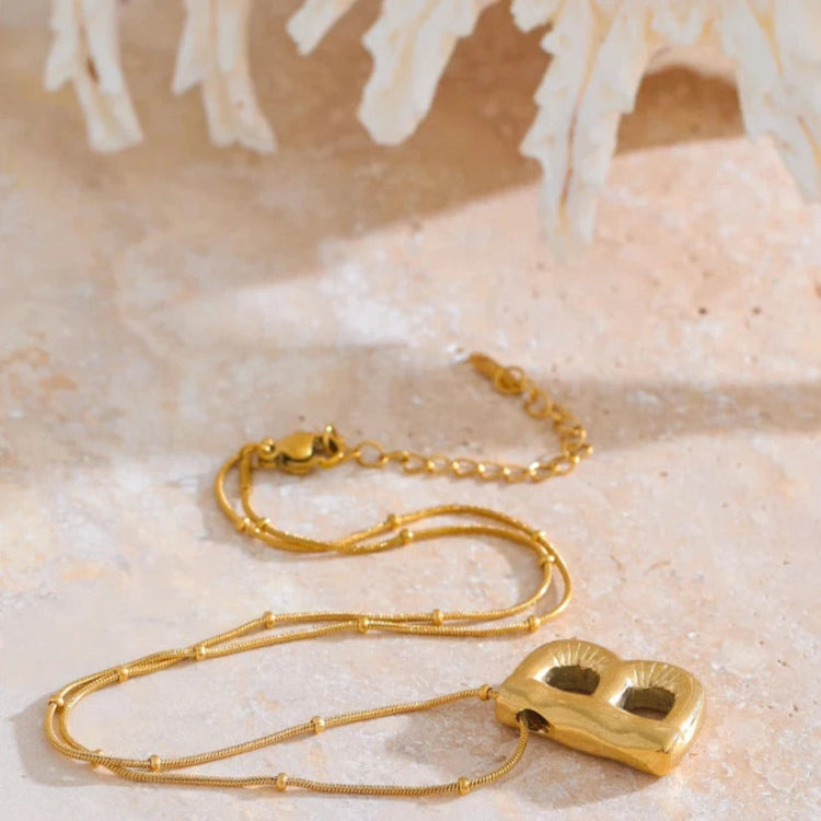 Initial Letter Pendant Necklace