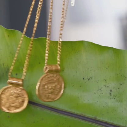 Golden Zodiac Vintage Necklace